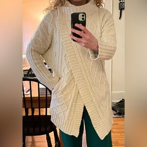 Cozy Prana Cable Knit Sweater